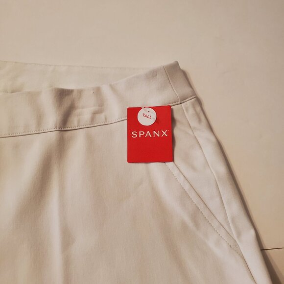 Spanx Classic White Silver. Linings Slim Strait Pants Size L/12. - Picture 8 of 12